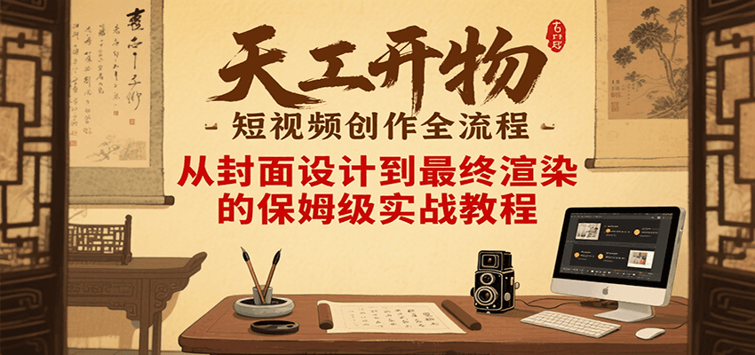 图片[1]-天工开物短视频创作全流程，从封面设计到最终渲染的保姆级实战教程-董叔项目网