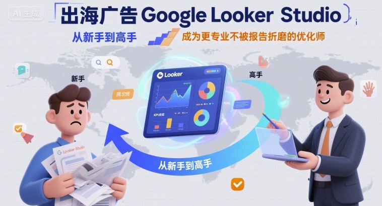 出海广告Google Looker Studio从新手到高手，成为更专业不被报告折磨的优化师-董叔项目网