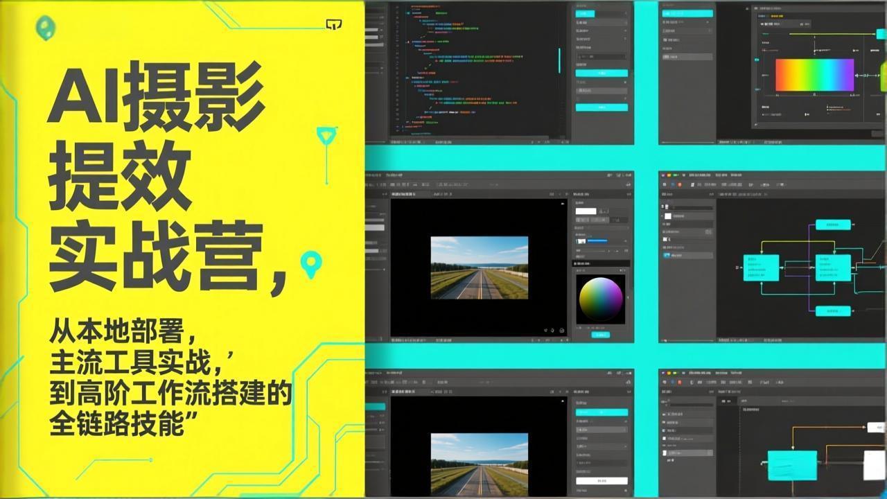 AI+摄影提效实战营，从本地部署，主流工具实战，到高阶工作流搭建的全链路技能-董叔项目网