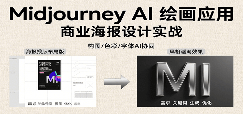 Midjourney AI绘画应用，关键词指令解析、漫画头像制作、海报设计、3D人物生成等-董叔项目网