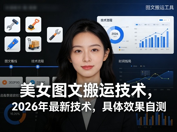 美女图文搬运技术，2026年最新技术，具体效果自测-董叔项目网
