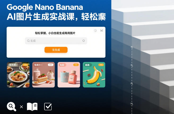 Google Nano Banana AI图片生成实战课,轻松掌握,小白也能生成商用图片-董叔项目网