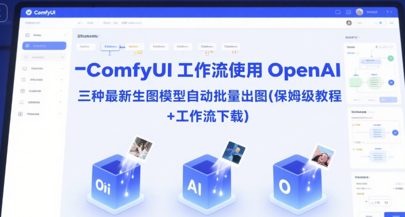 ComfyUI 工作流使用 OpenAI 三种最新生图模型自动批量出图(保姆级教程+工作流下载)-董叔项目网