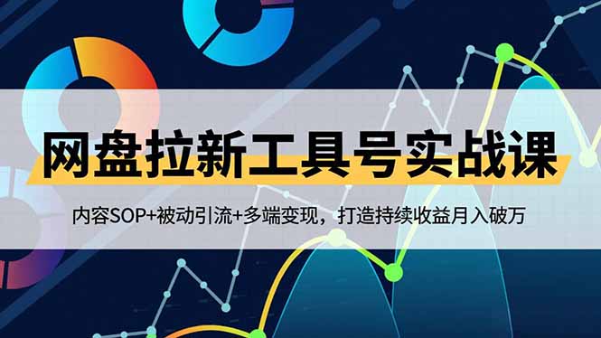 网盘拉新工具号实战课,内容SOP+被动引流+多端变现,打造持续收益月入破万-董叔项目网