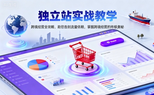 独立站实战教学，跨境经营全攻略，助您告别流量依赖，掌握跨境经营的终极奥-董叔项目网