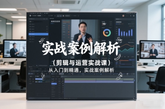 剪辑与运营实战课，从入门到精通，实战案例解析(更新2026)-董叔项目网