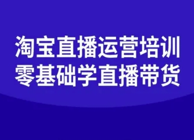 淘宝直播运营培训-零基础学会直播卖货-董叔项目网