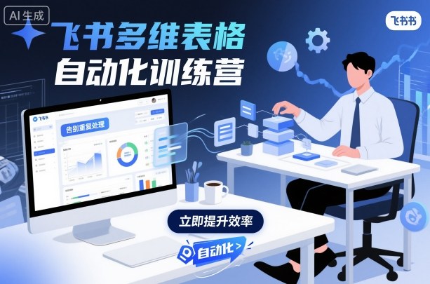 飞书多维表格自动化训练营，手把手教你告别重复处理，用多维表格开启高效办公新模式-董叔项目网