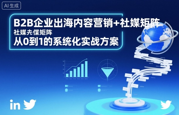 B2B企业出海内容营销+社媒矩阵,从0到1的系统化实战方案-董叔项目网