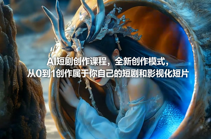 AI短剧创作课程，全新创作模式，从0到1创作属于你自己的短剧和影视化短片-董叔项目网