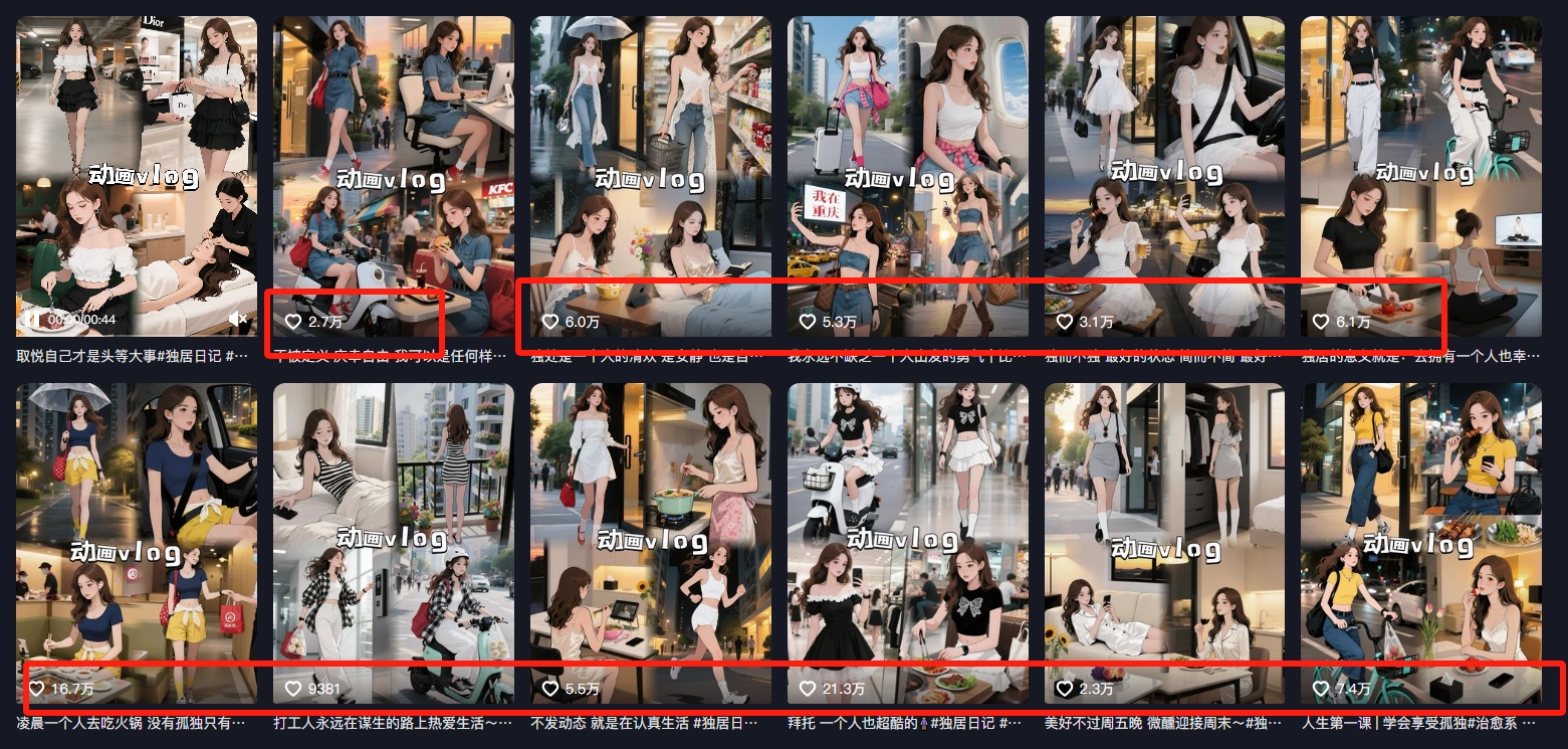 利用AI制作独居美女vlog短视频，零门槛轻松做爆款，22条作品涨粉33万-董叔项目网