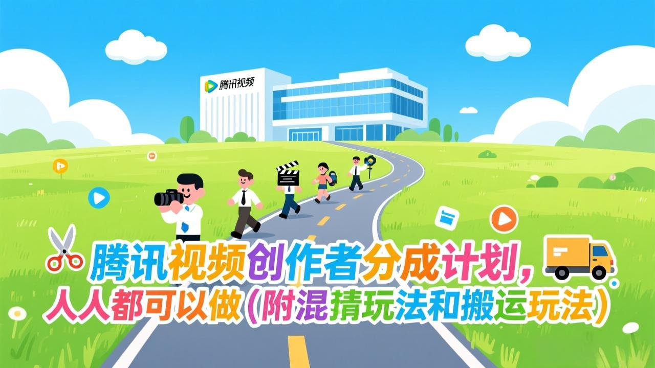 腾讯视频创作者分成计划，人人都可以做(附混剪玩法和搬运玩法-董叔项目网