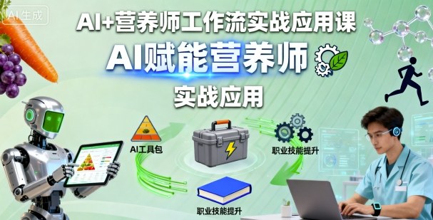 AI+营养师工作流实战应用课，AI赋能营养师-董叔项目网