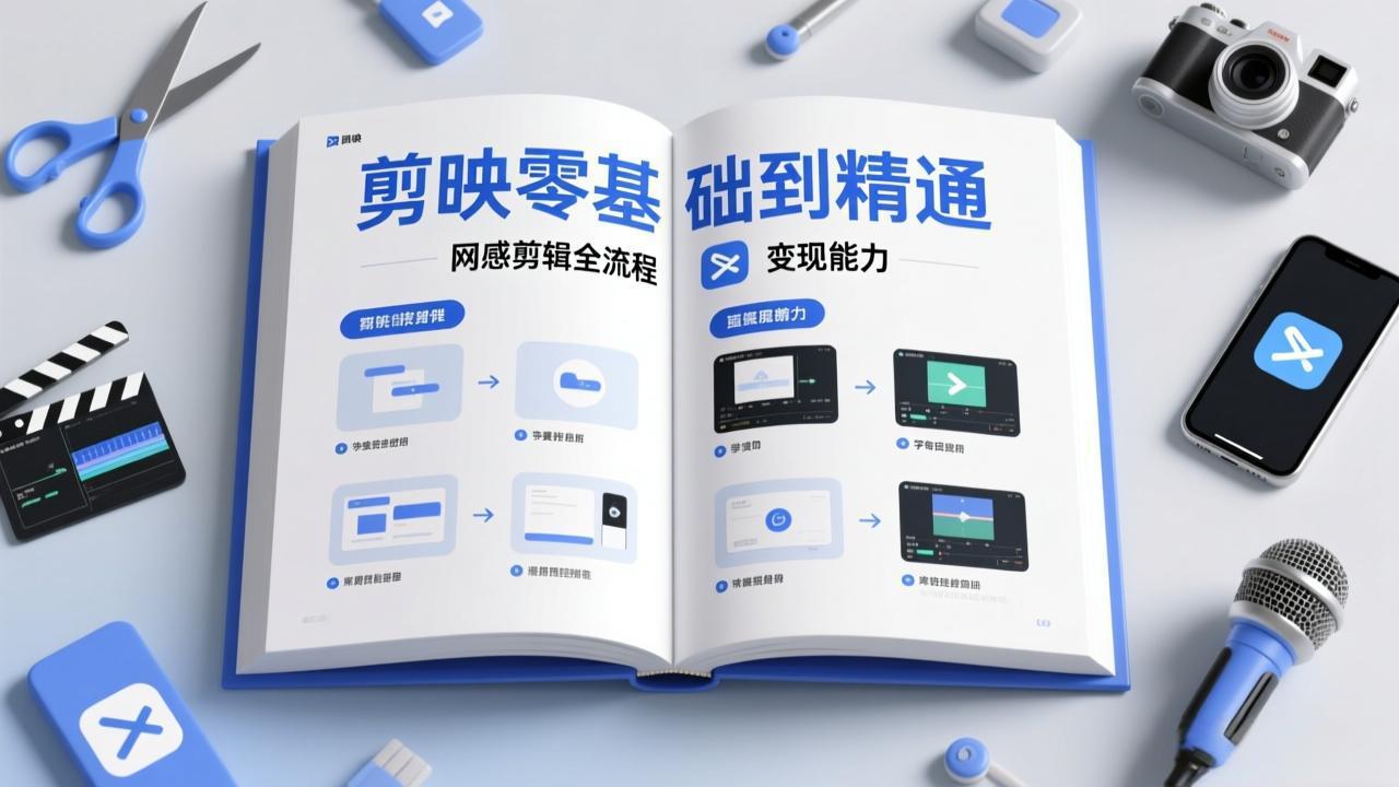 剪映零基础也能快速上手，从入门到精通掌握网感剪辑全流程，掌握能直接变现的剪辑能力-董叔项目网