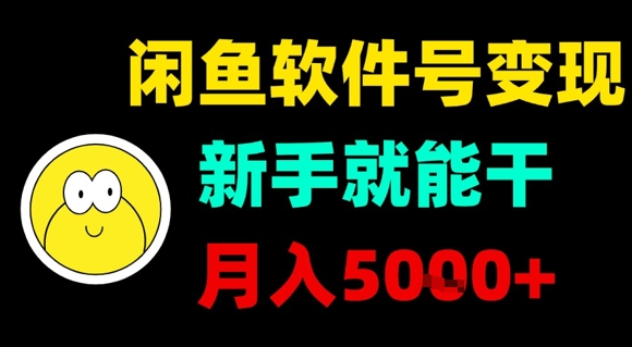 闲鱼软件号变现，新手就能干，月入5k+-董叔项目网