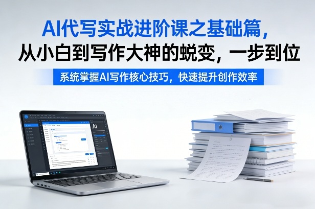 AI代写实战进阶课之基础篇，从小白到写作大神的蜕变，一步到位【揭秘】-董叔项目网