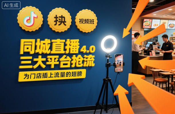 同城直播实操班4.0,三大平台抢流,为门店插上流量的翅膀-董叔项目网