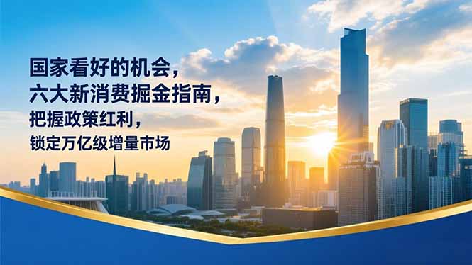 某付费文章：国家看好的机会，六大新消费掘金指南，把握政策红利，锁定万亿级增量市场-董叔项目网