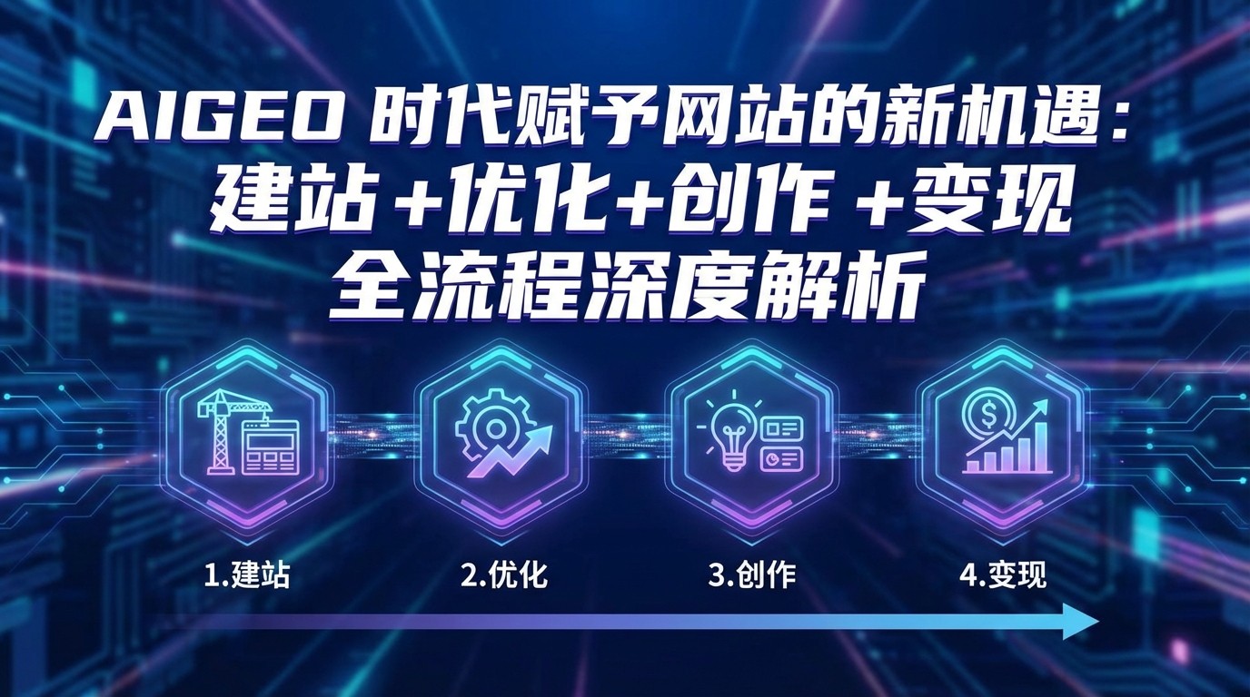 AIGEO+时代赋予网站的新机遇：建站+优化+创作+变现+全流程深度解析-董叔项目网