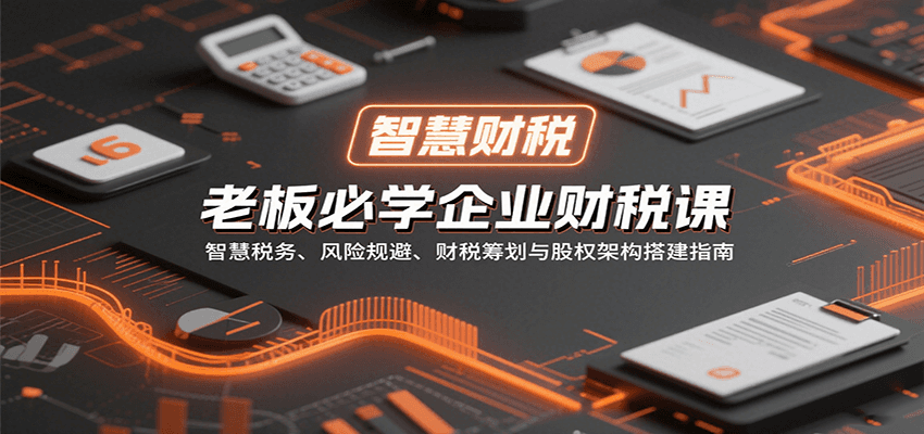 老板必学企业财税课:智慧税务、风险规避、财税筹划与股权架构搭建指南-董叔项目网