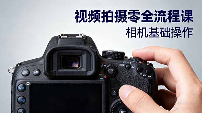 视频拍摄零全流程课：从相机基础操作到电影构图、光影布光、分镜头设计等-董叔项目网
