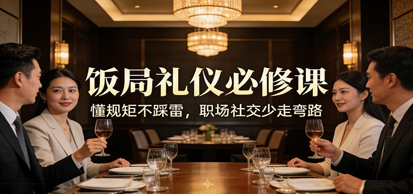 公众号收费文章：《饭局礼仪必修课：懂规矩不踩雷，职场社交少走弯路》-董叔项目网