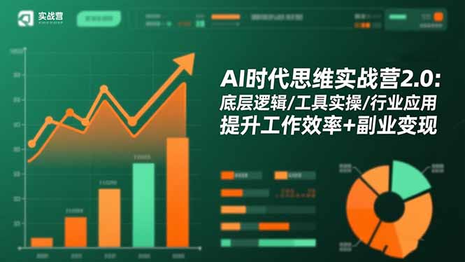 AI时代思维实战营2.0：底层逻辑/工具实操/行业应用 提升工作效率+副业变现-董叔项目网