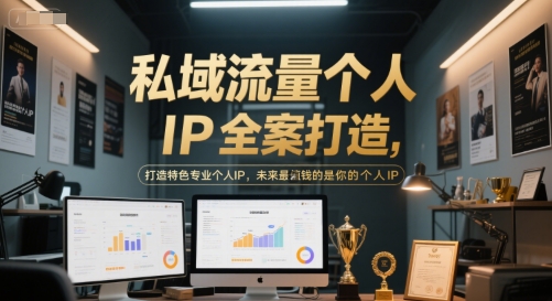 私域流量个人IP全案打造，打造特色专业个人IP，未来最值钱的是你的个人IP-董叔项目网