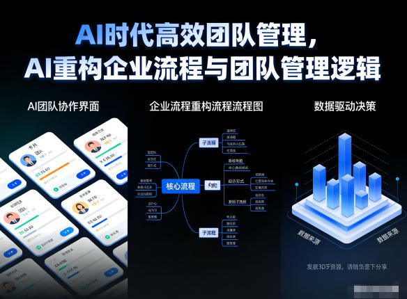 AI时代高效团队管理，AI重构企业流程与团队管理逻辑-董叔项目网