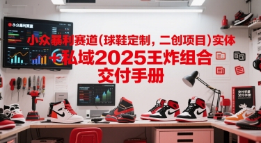 小众暴利赛道(球鞋定制,二创项目)实体+私域2025王炸组合 交付手册-董叔项目网