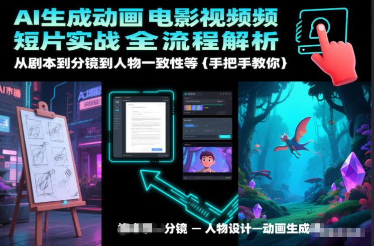 AI生成动画电影视频短片实战全流程解析，从剧本到分镜到人物一致性等手把手教你-董叔项目网