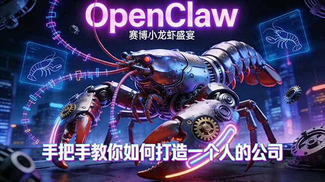 OpenClaw，小龙虾-从产品到爆款的成长之路，手把手教你如何打造一个人的公司-董叔项目网