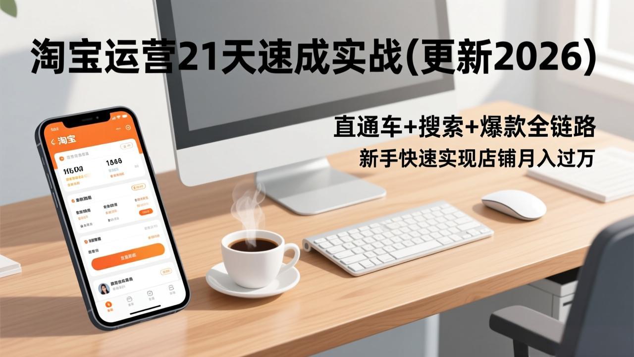 淘宝运营21天速成实战(更新2026-董叔项目网