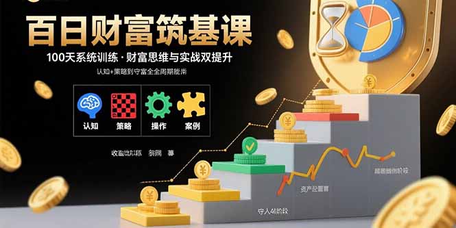 百日财富筑基课：认知+策略+实操+案例拆解  实现从创富到守富全周期能力-董叔项目网