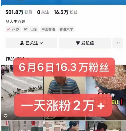 外面卖5000最新抖音搬运涨粉技术，新玩法，一分钟一条，一天涨粉2W，苹果安卓都可用-董叔项目网