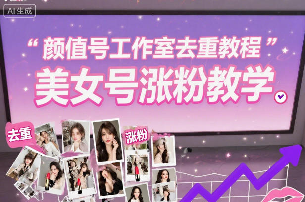 颜值号工作室去重教程,美女号涨粉教学-董叔项目网