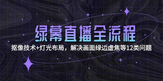 绿幕直播全流程：抠像技术+灯光布局，解决画面绿边虚焦等12类问题-董叔项目网