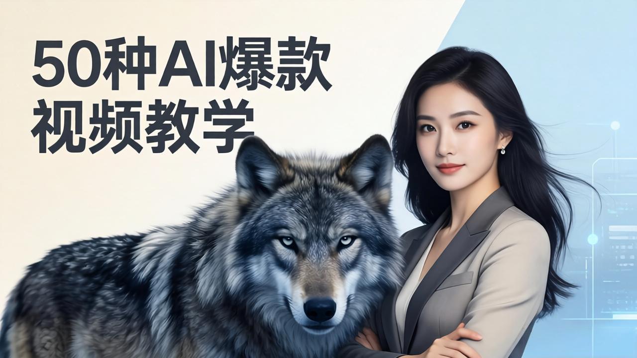 50种AI爆款视频教学：影视级古诗词+治愈萌宠+山海经蛟龙，高阶宝典商业落地-董叔项目网