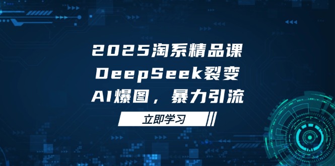 2025 淘系精品课,DeepSeek 裂变,AI 爆图,暴力引流-董叔项目网