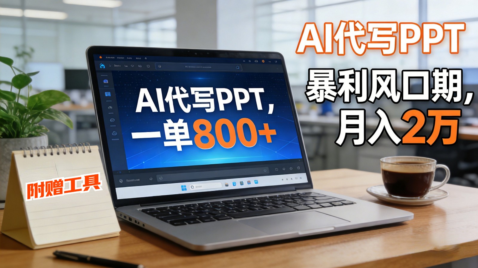 AI 代写做 PPT！一单狂赚 800+，风口期月入 2 万(工具 + 提示词直接送)-董叔项目网