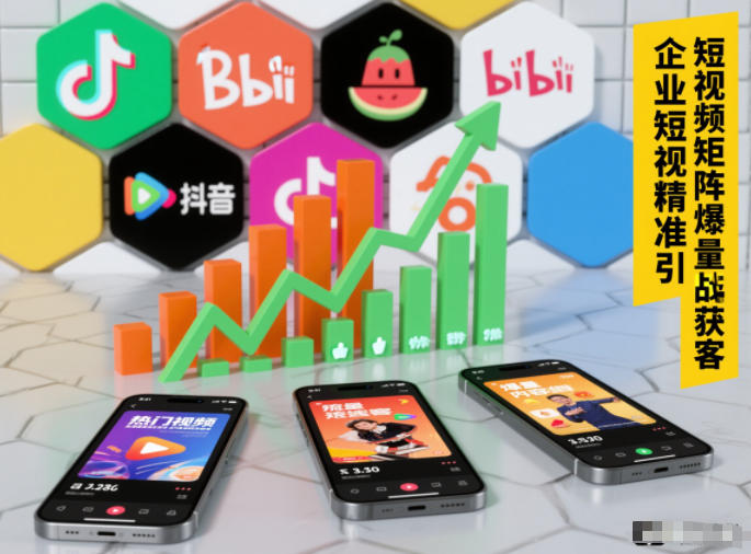 企业短视频精准引流矩阵获客,短视频矩阵爆量战法-董叔项目网