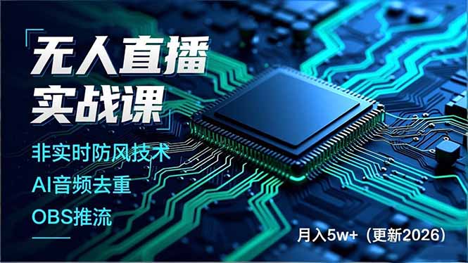 无人直播实战课(更新3月-董叔项目网