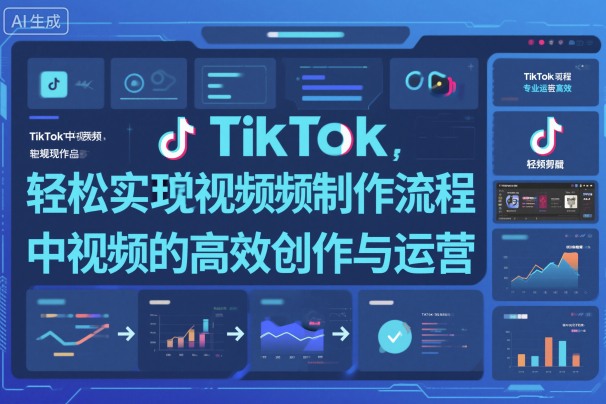 TikTok中视频制做流程，轻松实现Tk中视频的高效创作与运营-董叔项目网