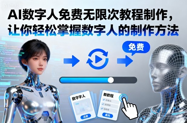 AI数字人免费无限次教程制作,让你轻松掌握数字人的制作方法-董叔项目网