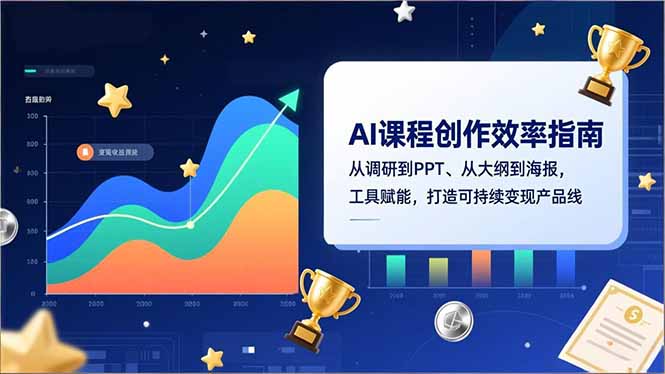 AI课程创作效率指南，从调研到PPT、从大纲到海报，工具赋能，打造可持续变现产品线-董叔项目网