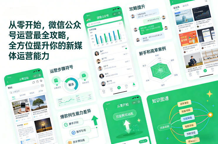 从零开始，微信公众号运营最全攻略，全方位提升你的新媒体运营能力-董叔项目网