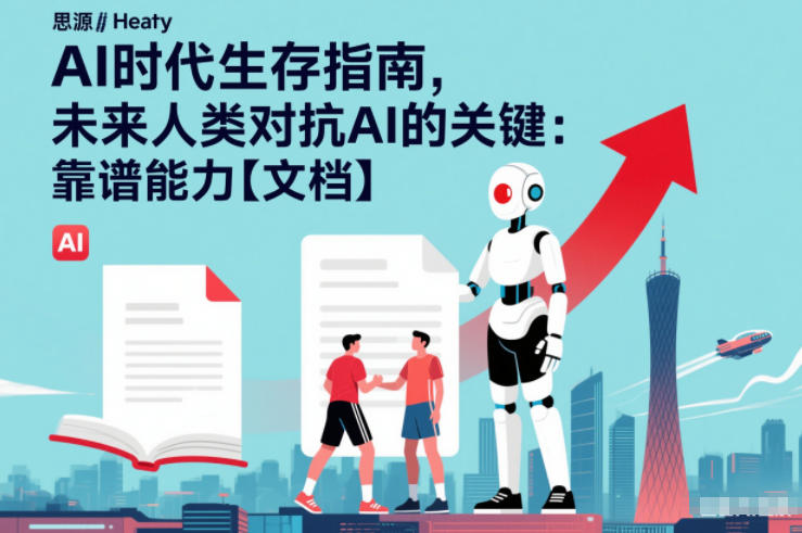 AI时代生存指南，未来人类对抗AI的关键：靠谱能力【文档】-董叔项目网