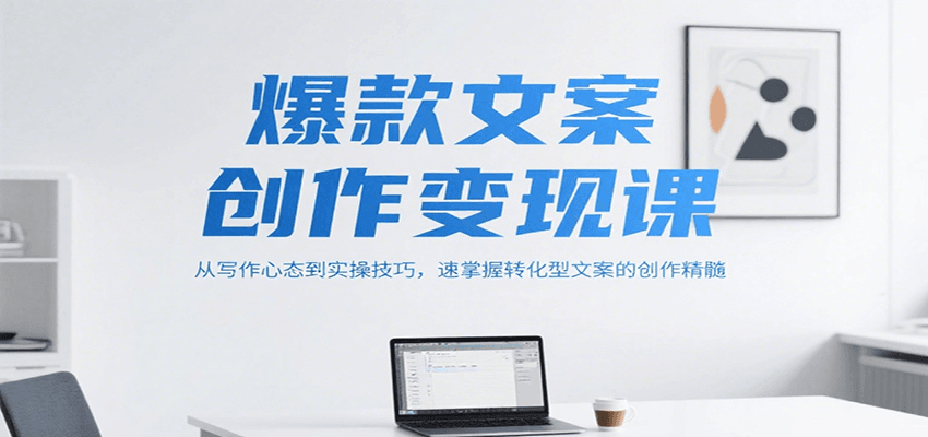 爆款文案创作变现课，从写作心态到实操技巧，速掌握转化型文案的创作精髓-董叔项目网