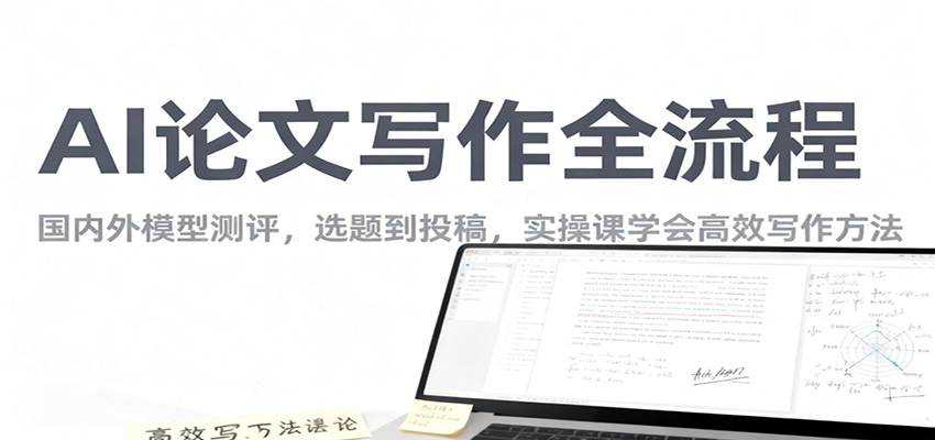 AI论文写作全流程，国内外模型测评，选题到投稿，实操课学高效写作方法-董叔项目网