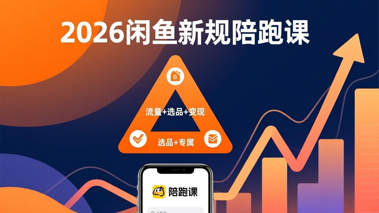 2026闲鱼高阶陪跑课全新上线，带你吃透新规玩转选品流量，从零搭建稳定变现盈利体系-董叔项目网